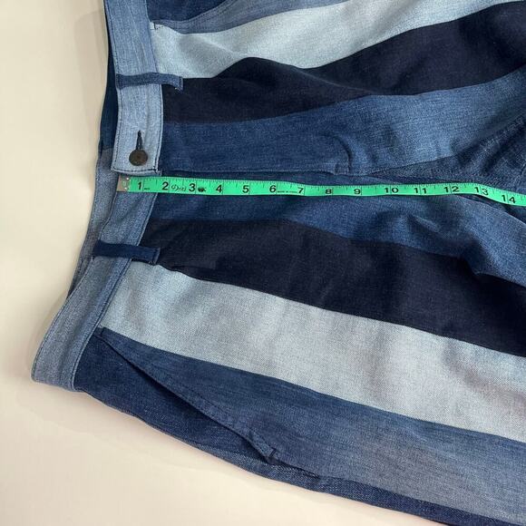 Tommy Remixed Patchwork Jeans Tommy Hilfiger Size 3 (16) 35inX27.5in High Rise‎ - Picture 7 of 16